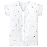 コンビミニ ガーゼ半袖ワンタッチ肌着(トリ) 50～60 ブルー