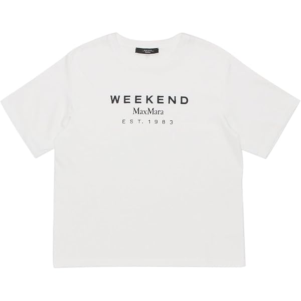 WEEKEND Max Mara コットン ジャージー Tシャツ 白 Max Mara マックスマーラ トップス TSHIRT ピュア コットン