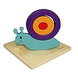 [カタツムリ]パズルゲーム子供のための2PCS子供の木製パズル