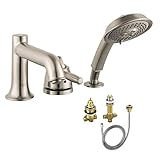 Hansgrohe KT04133-04124BN Talis C Thermostatic Tub Filler with Handshower and Rough-In [並行輸入品]
