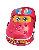 Ziweiba子供サンダル男の子 女の子 キッズ スリッパ ベビー 水遊び プール ビーチ リゾートカー 車モチーフ (14CM, B)