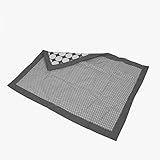 Bacati – Mix N Match Large Dots Crib掛け布団 35 x 45 inches approx グレー MMGRCC1