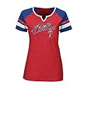 MLB Philadelphia Phillies Women 's The Replayファッショントップ、M、Athletic Red Pepper Heather Deep Royal /ホワイ