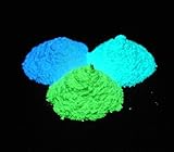 蓄光パウダー 蓄光粉末 3色 各10g 高輝度 レジン 夜光パウダー 蓄光塗料 【耐水仕様】