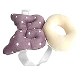 赤ちゃん の ごっつん防止 かわいいやわらかリュック 歩きの赤ちゃん頭を保護できる 安全パッド (ブラウン天使)