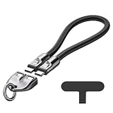 GLOWZEN usb c ケーブル 短い type-c ケーブル 短い 30CM 240W急速充電タイプCポート ナイロンストラップ（ブラック）