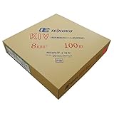 テイコク電気機器用ビニル絶縁電線 KIV 8SQ 赤 100m巻