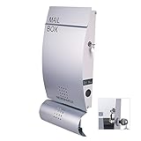 LEON 郵便ポスト mail box デザイナーズ ポスト MB4501 （マグネット付き） シルバー