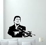 Al Pacino壁デカールScarfaceビニールステッカーBandit Gangster壁アートデザイン家庭用品キッズ部屋ベッドルーム装飾取り外し可能な壁壁画113zzz