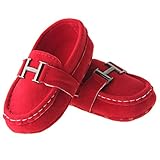 (ダンティヤ)Dantiya  ベビー　キッズ　新生児　秋冬　シューズ　赤い　ボーイズ　靴　ファーストシューズ (13cm)