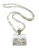 ストーンスタッドGhetto Blaster Microペンダント5 mm 24インチフィガロチェーン