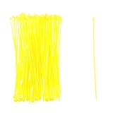 Dovewill 全6色　100本入りセット　 プラスチックケーブル　ナイロン結束バンド　1.9x150mm - イエロー