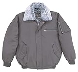 [三段鳶] S-1777 パイロット防寒ジャンパー[4L 22:ダークグレー]