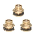 SM SunniMix DN15　水タンク　ホース　水管　パイプ　コネクタ　アダプタ　タップ継手　耐磨耗性　3個　
