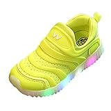 スニーカー キッズ LEDシューズ 発光シューズ 男女通用 運動靴 子供用 13.5cm-18cm highdas グリーン 28=内径17cm