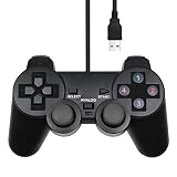 コントローラー 有線 ゲームパッド USB接続 遅延なし 人間工学 シングル/ダブル 2重振動ゲームコントローラ 印キーは感圧 ジョイスティック360° 遅延なし 高耐久ボタン 簡単接続 軽量設計 for Windows/SwitchPC/MACコントローラーと互換性