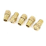 uxcell　クイックコネクタ　継手　ラソケット　空圧式　1/8PT　4mmOD　IDダイヤ6mm　5個入り