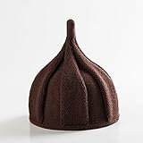 （アイラブコス）iLoveCos JP とんがりニット帽 ねじり帽子 どんぐり帽子 キッズ用 (ブラウン)