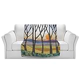 ブランケットウルトラソフトFuzzy 4サイズ！DIANOCHEデザインからby Jennifer BairdホームDecor Unique Designer芸術的スタイリッシュな寝室アイデアCouc
