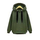 XUANKU Looseコードプラスカシミアセーター厚み付けフード付きドローストリングメスジャンパ