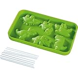 Haba Dinosaur Parade Silicone Mold Chocolate Lollipops [並行輸入品]