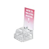 Azar 206008 Small Molded Suggestion Box with Pocket Lock and Key Clear [並行輸入品]