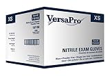 VersaPro T101XS-Case Nitrile Exam Glove, Non-Latex, Powder Free, XS, Blue (Pack of 1000) by VersaPro