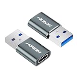 USB Type-C 変換アダプタ 2個セット Type C (メス) to USB 3.0 (オス) 急速充電＆高速データ転送 OTG対応 M-acBook/i-Pad/i-Phone15 16/G-alaxy/X-peria/A-pple Watch/充電器などType-C機器対応 グレー