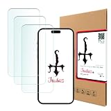 【 Judaz 】 3枚セット HD ガラスフィルム Apple iPhone 15 Plus (アイフォン フィフティーン プラス) 対応 保護フィルム 最高硬度9H 日本製素材旭硝子製 ガラス 撥油性 指紋防止 超薄タイプ ラウンドカット 0.3mm フィルム アップル あいふぉん15plus iPhone15Plus x3枚