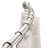 InterDesign 突っ張り棒 伸縮棒 シャワーカーテン用 ポール カーブ式 104cm マットステンレス 78970EJ