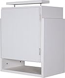 選べる5カラー！天井つっぱり上置き 幅 45cmX奥行29cm 天井高226cm～265cm対応(ホワイト)