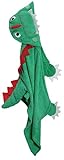 【日本正規品】 ズッキーニ (Zoocchini) フーディータオル キッズ 恐竜のデヴィン グリーン 1枚セット ZOO2003