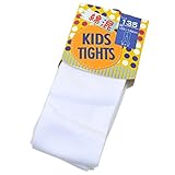 キッズ 女の子 綿混 タイツ&スパッツ 綿混素材で蒸れ軽減 16-p 135 タイツ白