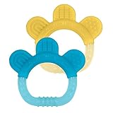 海外直送品Sili Paw Teether, Aqua/Yellow 1 Set by Green Sprouts