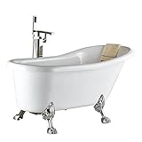 Rozin 現代のスタイル シャワー 浴池用 混合栓 じゃぐち ハンドシャワー装備 フロア立ち バスタブの蛇口