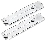 2 Piece Single Edge Razor Blade Carton Cutter - Box Cutter Knife - All Metal Tap Knife - Retractable