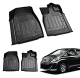 BIGKON 1列目フロアマット適合対応ALPHARD VELLFIRE 20系専用 2008年5月-2015年1月 トヨタ アルファード ヴェルファイア ANH20W GGH25W GGH20W ANH25W フロアマット 3D防水マット 車種専用設計 滑り止め 耐汚 保護パーツ カー用品