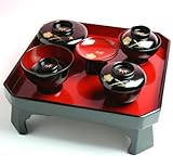 手描き　吉祥松竹梅蒔絵　お食い初め食器セット　　【女の子用】　歯固めの石進呈