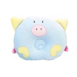 エルフ ベビー(Fairy Baby)ベビーピロー ドーナツ枕 新生児用まくら 頭の形が良くなる 可愛い豚 ブルー