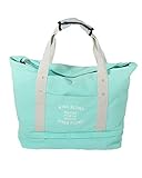 （ララゲン）lalagen 多機能旅行バッグ 2way 手持ち　マザーズバッグ　シューズ収納 スーツケースの持ち手に通せる 荷物　機内　トートバッグ　全4色（グリーン）