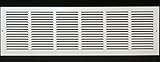 30" x 8" RETURN GRILLE - Easy Air FLow - Flat Stamped Face [White] [並行輸入品]