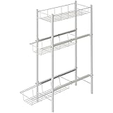 平安伸銅工業 ランドリーサイドラック ホワイト 幅20cm 高さ70cm 奥行43cm LH-10