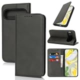 Pelanty for Google Pixel 10 Pro XL 手帳型ケース 携帯カバー レトロ 合成皮革+TPU 内蔵マグネット 財布型カバー カードポケット 収納ポケット グーグル ピクセル10プロ XL スマホケース 横置きスタンド機能 軽量薄型 ブラック