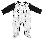 Ganz Baby Boy新生児コットンスリー3 – 9ヶ月 – I Wake Up Awesome