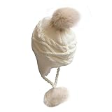 MIOIM キッズ ガールズ 帽子 ニット帽 耳あて 秋冬 ベビー 帽子 防寒 くま 耳付き ニット帽 子供用 可愛い ふわふわ 暖かい ニットキャップ ボア 男の子 女の子 冬用ハット おしゃれ 通