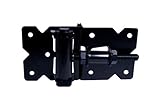 Self Closing Gate Hinge 2-Pack (Black Finish Stainless Steel) Minimizes Rust| The Best Set of Vinyl 