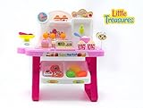 [リトルトレジャー]Little Treasures Mini Market Play Set 34 pcs pretend play supermarket toy set for 3+ w/ li