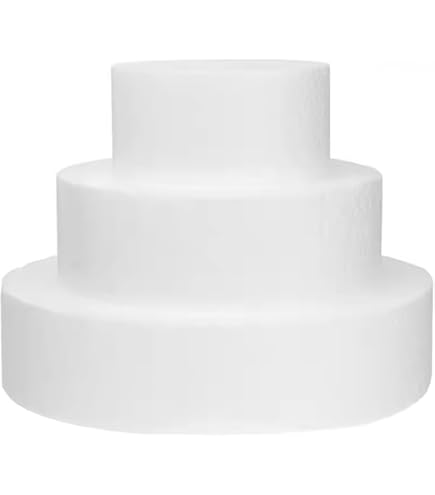 【発泡スチロール　クレイケーキ　土台】サイズいろいろ　60個 Amazon.co.jp: Frcolor 発泡スチロール ケーキ ダミーケーキ 丸
