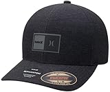 Hurley Men's Baseball Cap - Phantom Advance Stretch Fitted Hat, UPF 50, Size L/XL, Black