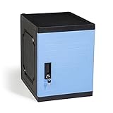Jink キッズロッカー 19インチ ロック可能 積み重ね可能収納ロッカーボックス ご自宅 学校 オフィスに最適 ブルー